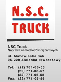 NSC Truck - Warsztat samochodw ciarowych, Zielonka